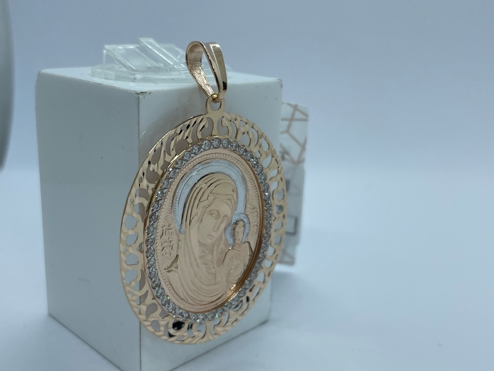 ПОДВЕСКА ИКОНА с камнями (Au 585)