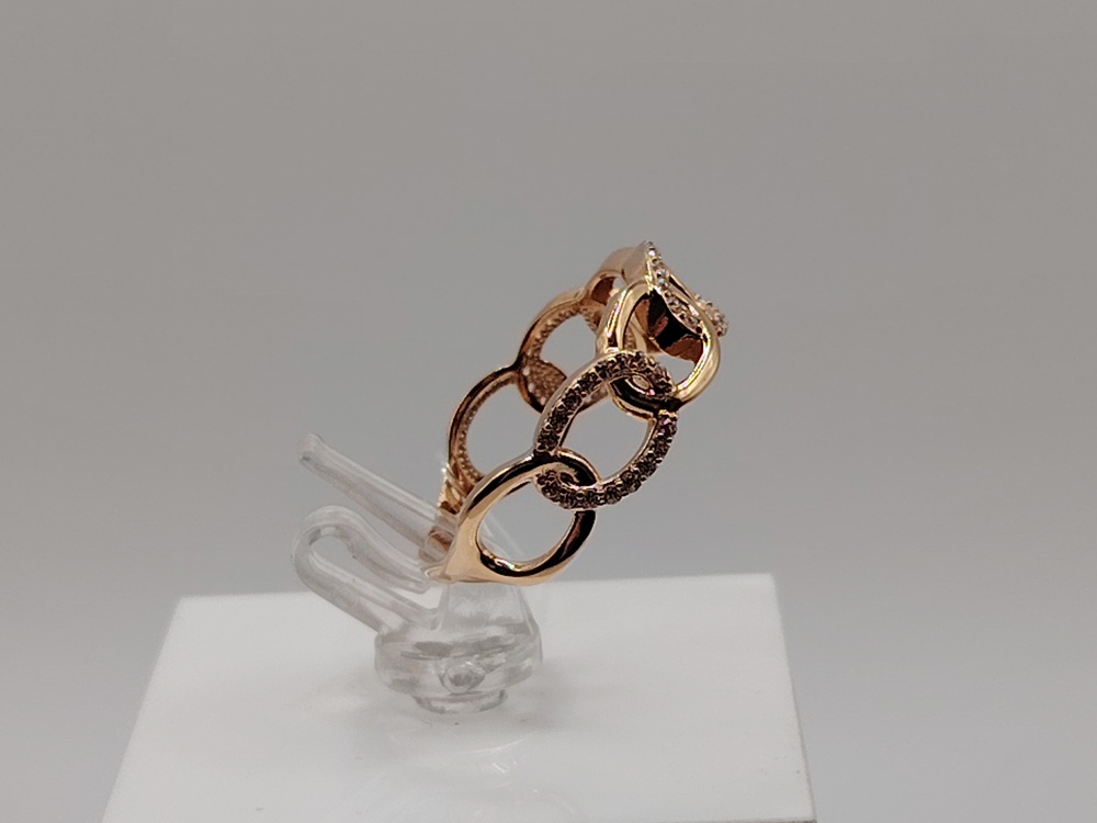 КОЛЬЦО С КАМНЯМИ (Au 585)