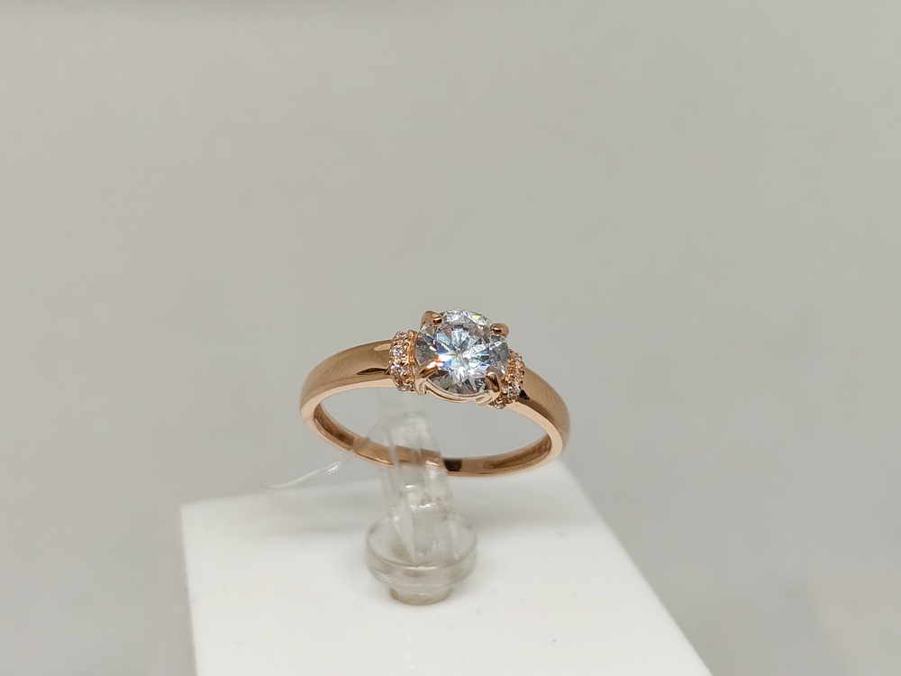 КОЛЬЦО С КАМНЯМИ (Au 585)