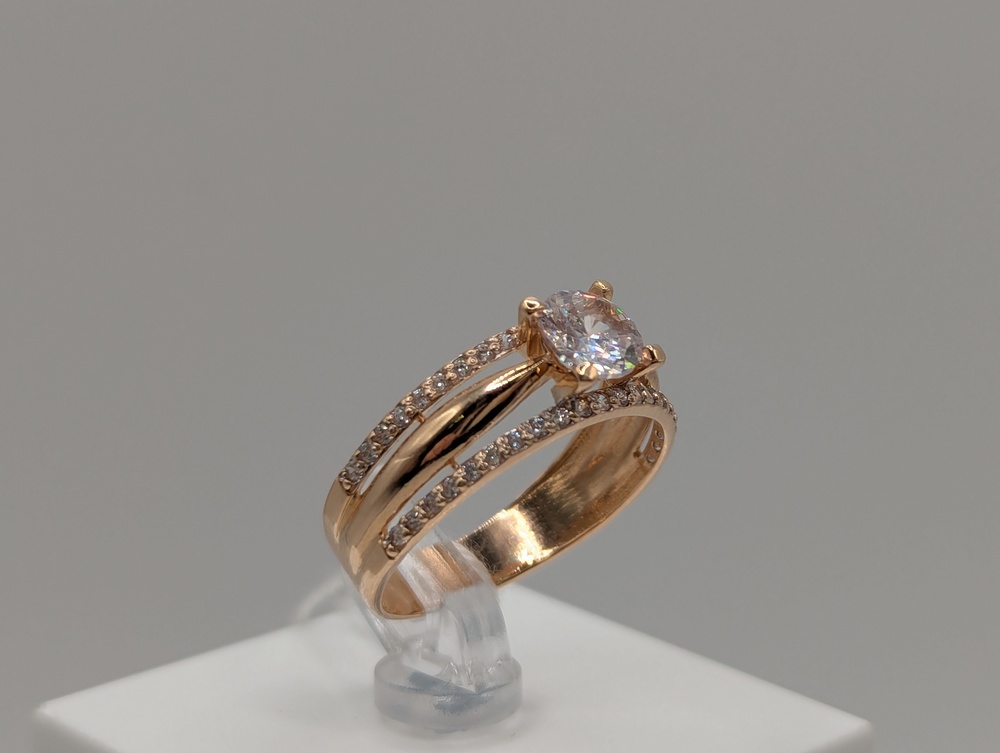 КОЛКМИ585 КОЛЬЦО С КАМНЯМИ (Au 585)