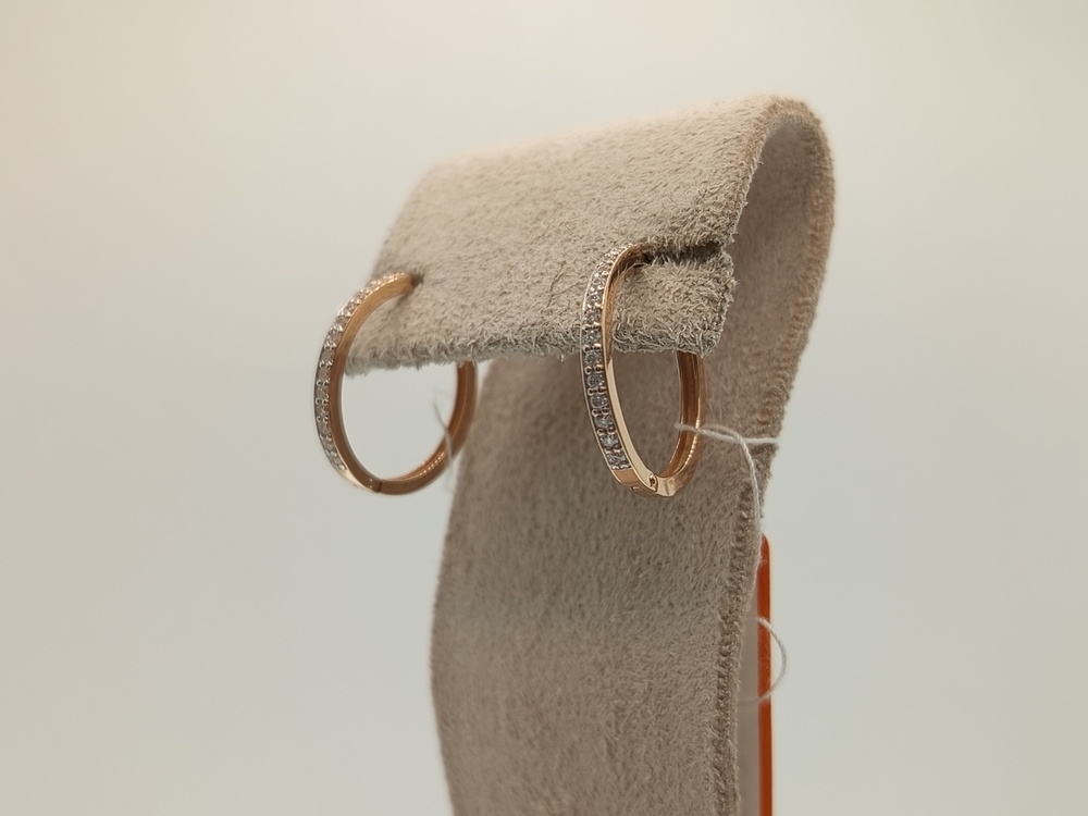 СКМИ585 СЕРЬГИ С КАМНЯМИ (Au 585)