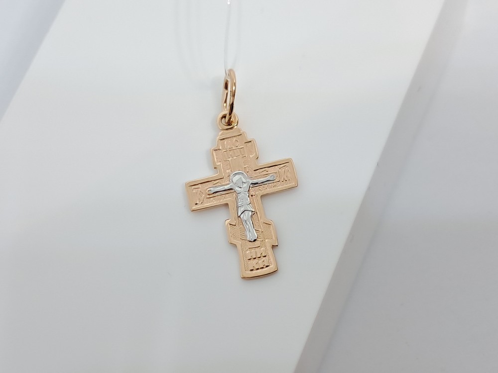 ПОДВЕСКА КРЕСТ без камня (Au 585)