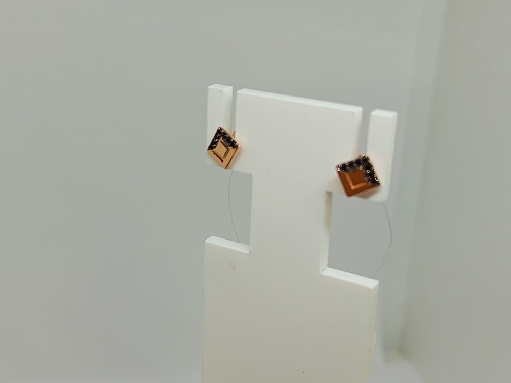 СЕРЬГИ ПУСЕТЫ с камнями (Au 585)