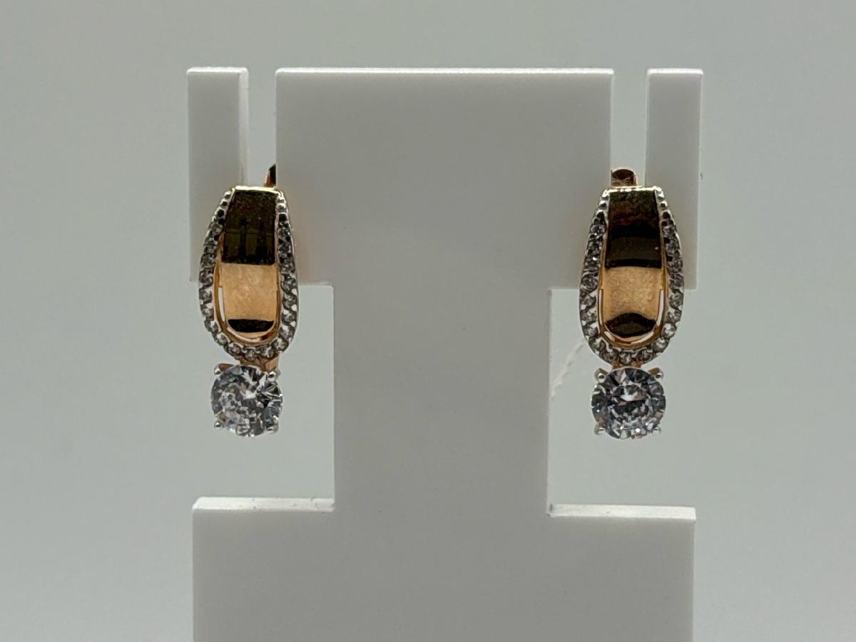 СЕРЬГИ С КАМНЯМИ (Au 585)