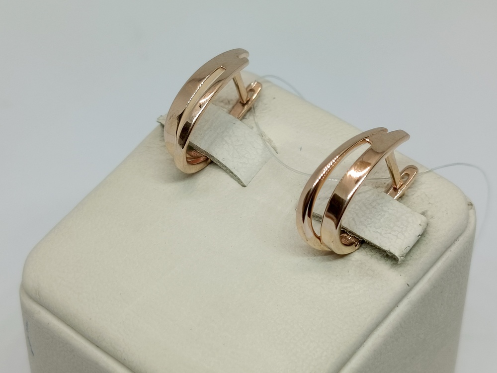 СЕРЬГИ БЕЗ КАМНЯ (Au 585)