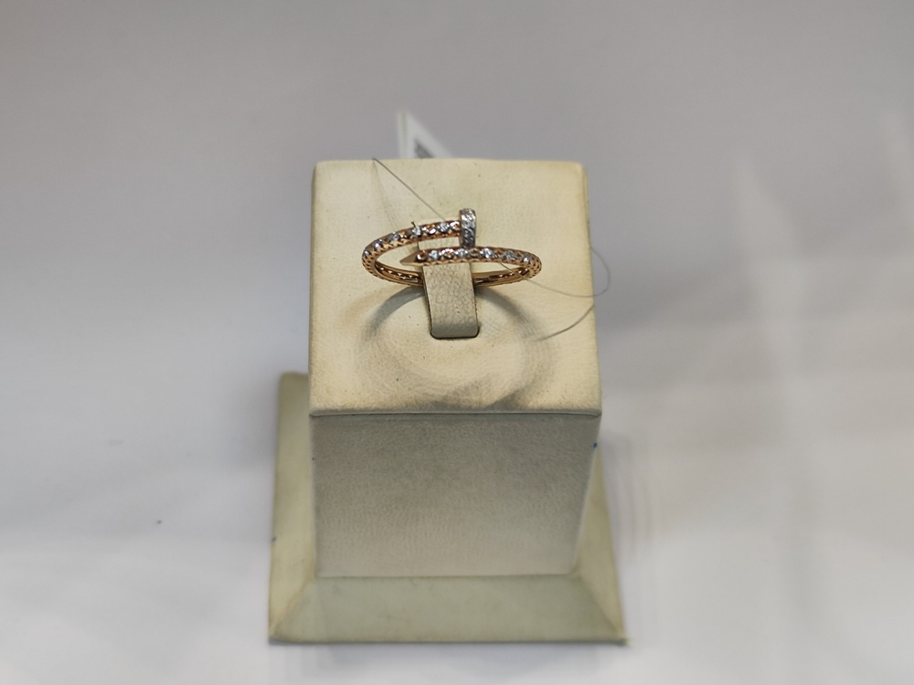 КОЛЬЦО С КАМНЯМИ (Au 585)