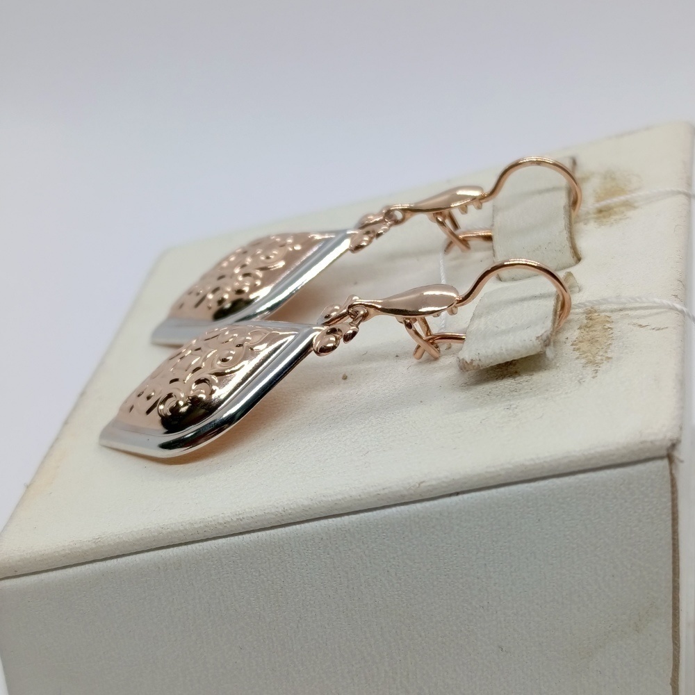 СБКМ585 СЕРЬГИ БЕЗ КАМНЯ (Au 585)