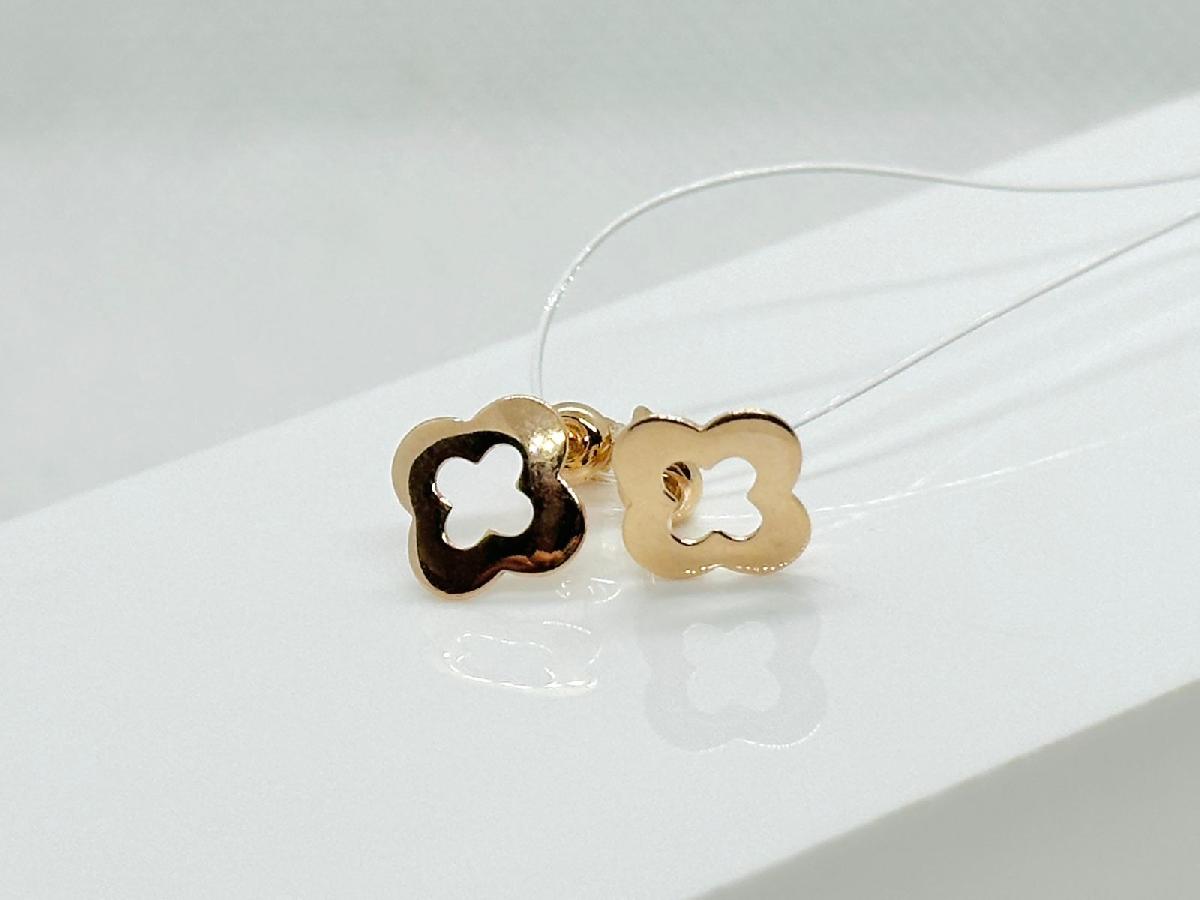 62-0151 СЕРЬГИ ПУСЕТЫ без камня (Au 585)