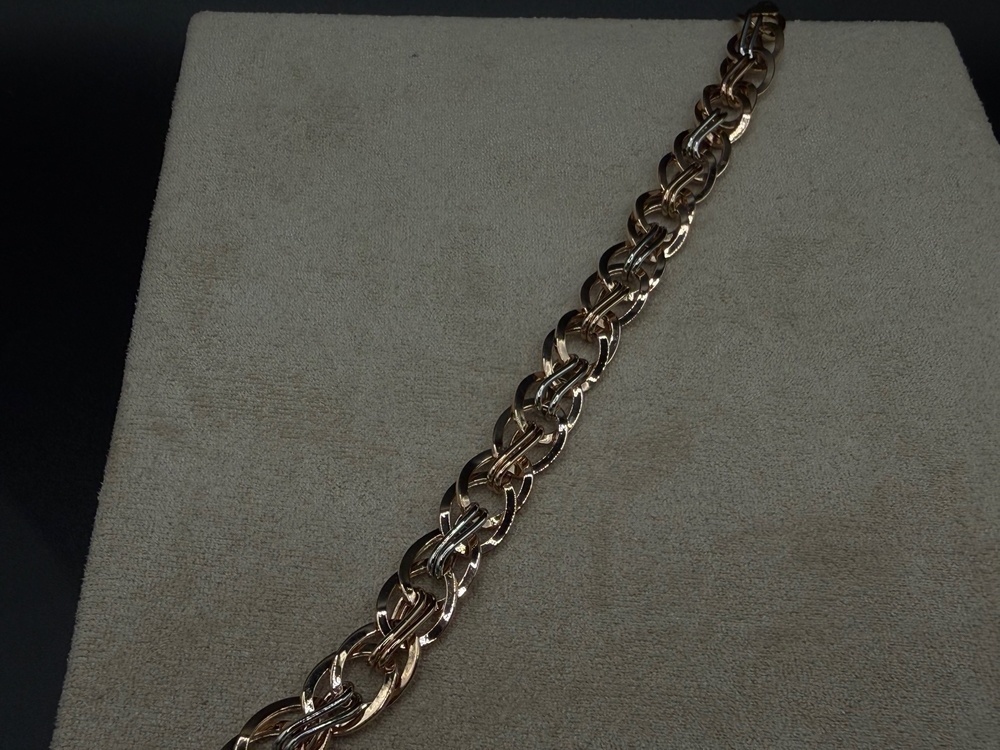 БРАСЛЕТ ПУСТОТЕЛЫЙ Фантазия (Au 585)