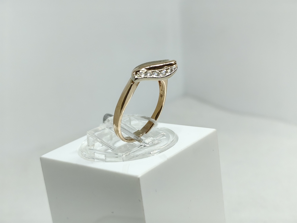 КОЛЬЦО С КАМНЯМИ (Au 585)