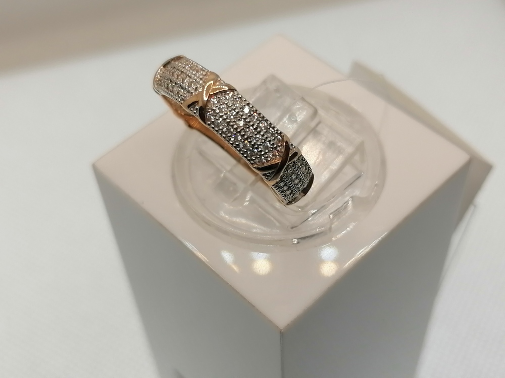 КОЛЬЦО С КАМНЯМИ (Au 585)