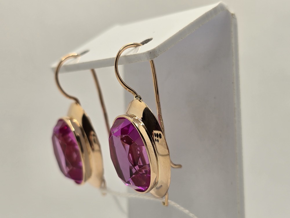 СЕРЬГИ С КАМНЕМ (Au 583)