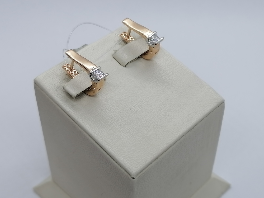 СЕРЬГИ С КАМНЕМ (Au 585)