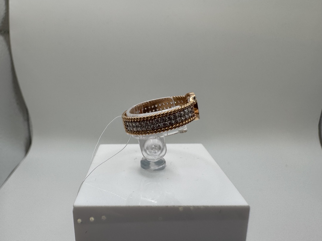 КОЛЬЦО С КАМНЯМИ (Au 585)