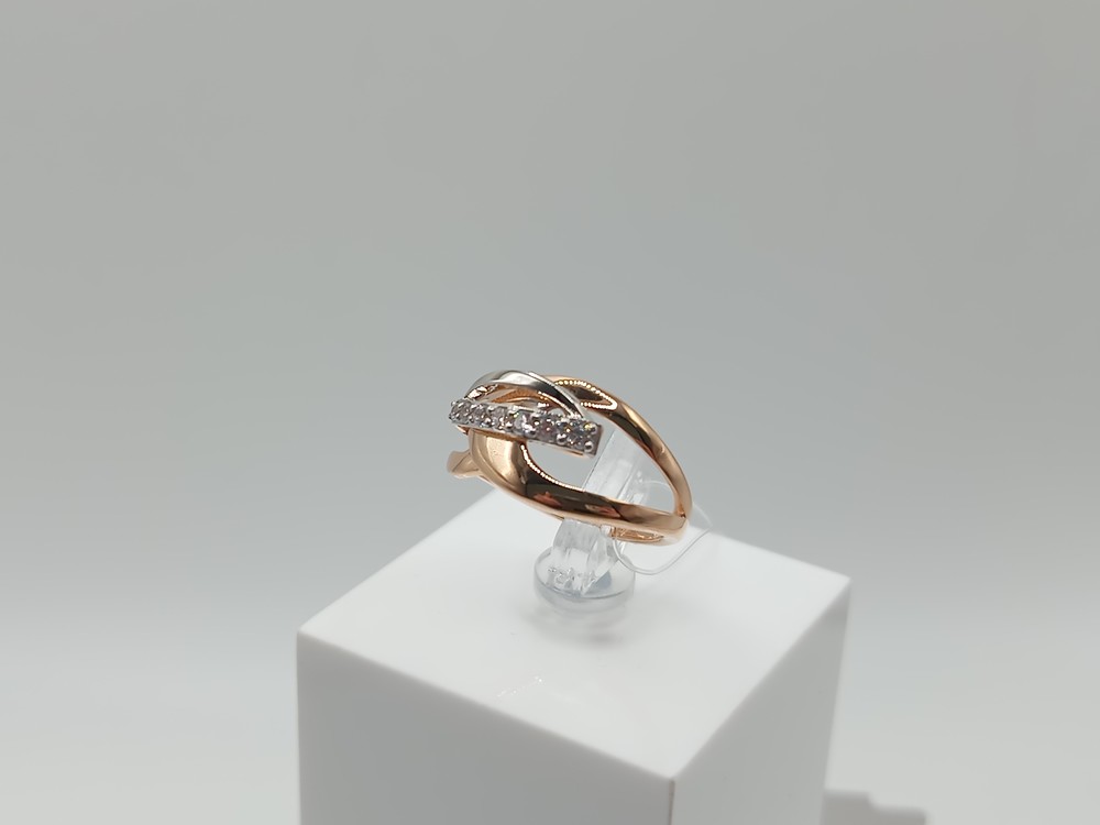 КОЛЬЦО С КАМНЯМИ (Au 585)