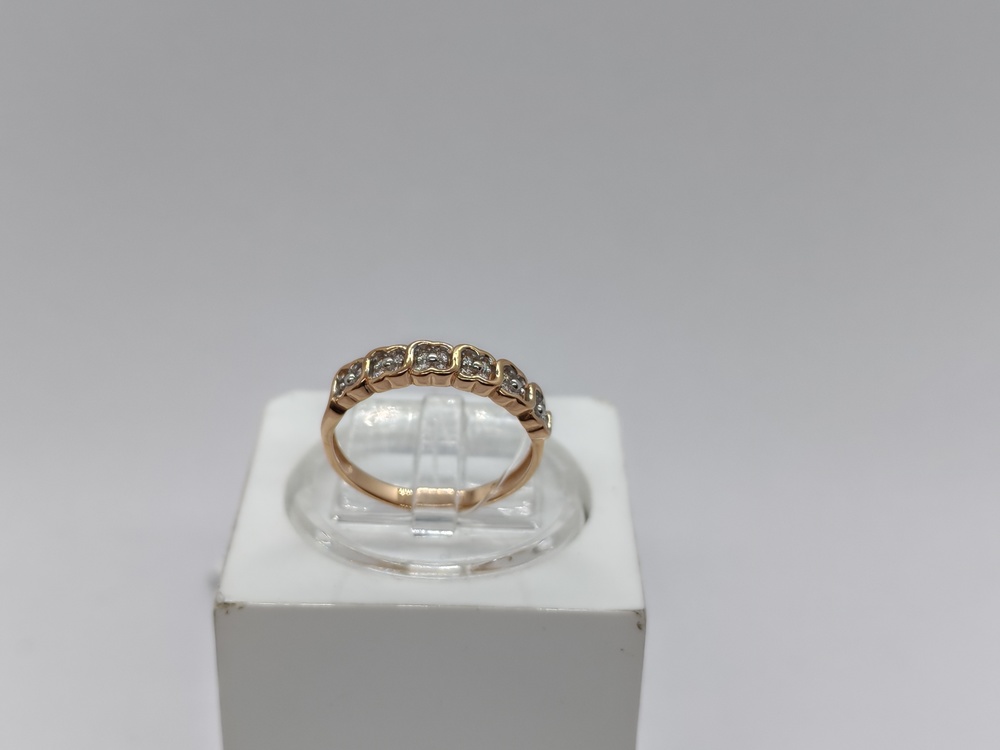 КОЛЬЦО С КАМНЯМИ (Au 585)