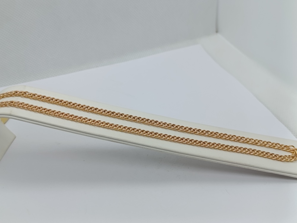 ЦЕПЬ ПУСТОТЕЛАЯ Ромб двойной (Au 585)