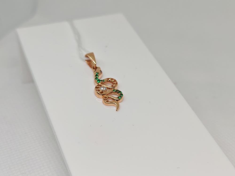 ПОДВЕСКА С КАМНЯМИ (Au 585)