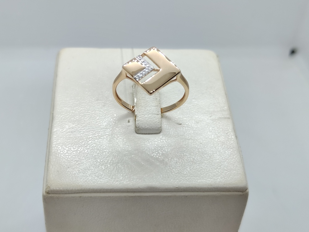 КОЛЬЦО С КАМНЯМИ (Au 585)