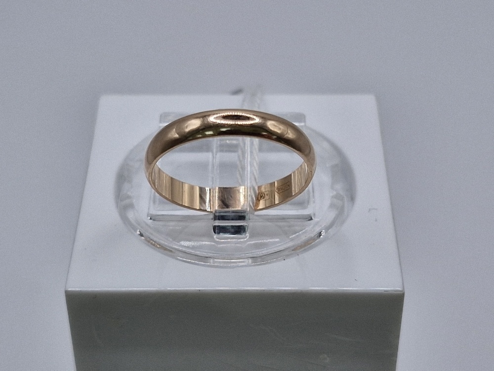 ОКГ4585 ОБРУЧАЛЬНОЕ КОЛЬЦО ГЛАДКОЕ 4 (Au 585)