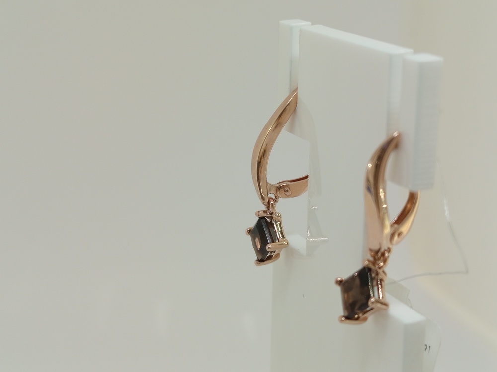 СЕРЬГИ С КАМНЕМ (Au 585)