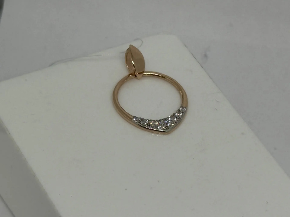 01-317889 ПОДВЕСКА С КАМНЯМИ (Au 585)