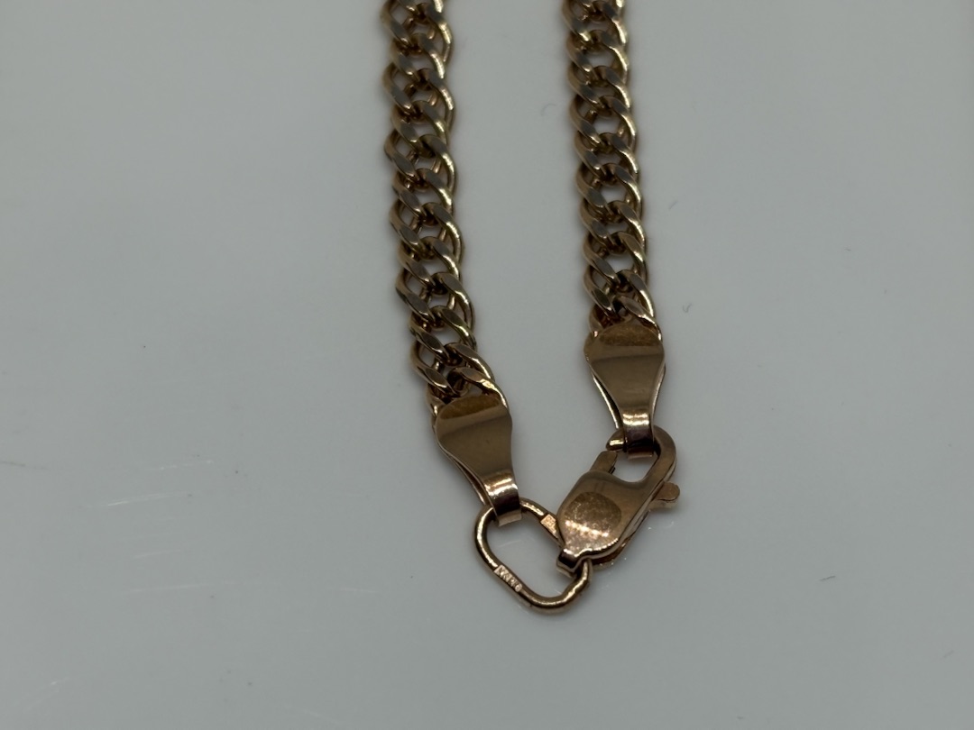 ЦЕПЬ ПУСТОТЕЛАЯ Ромб двойной (Au 585)