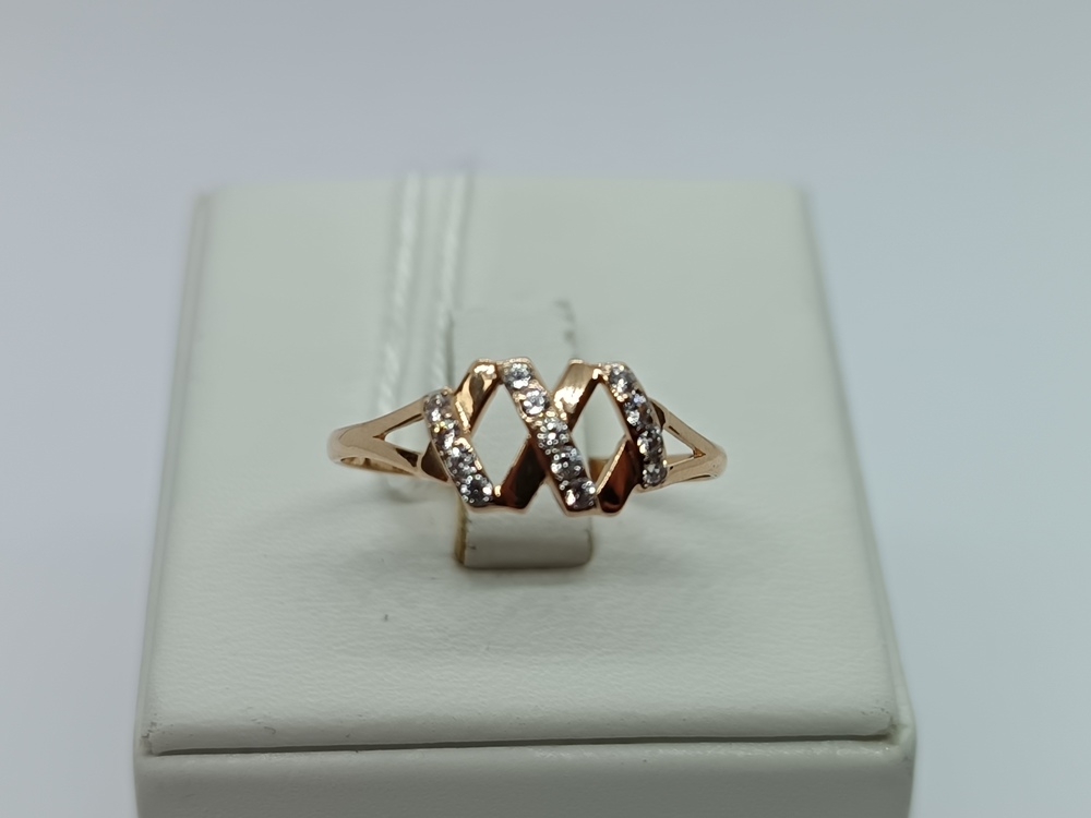 КОЛКМИ585 КОЛЬЦО С КАМНЯМИ (Au 585)