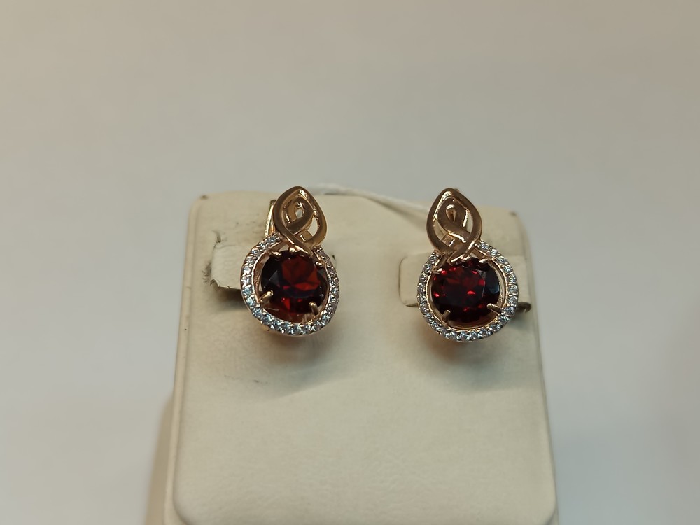 СЕРЬГИ С КАМНЯМИ (Au 585)