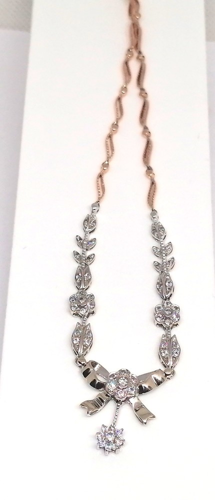 КОЛЬЕ С КАМНЯМИ Au 585