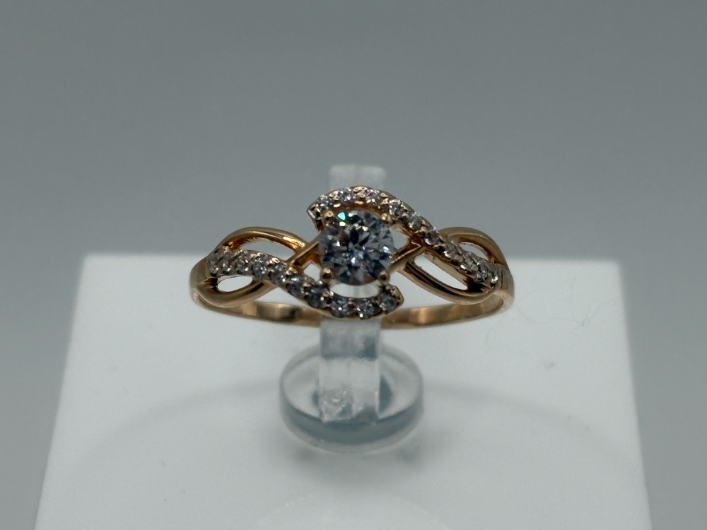 КОЛКМИ585 КОЛЬЦО С КАМНЯМИ (Au 585)