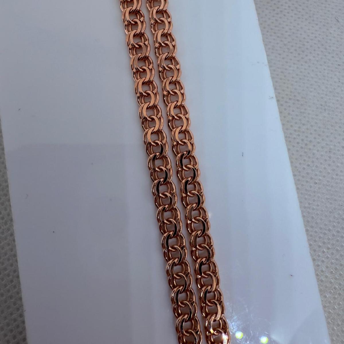 ЦЕПЬ ПУСТОТЕЛАЯ Бисмарк (Au 585)