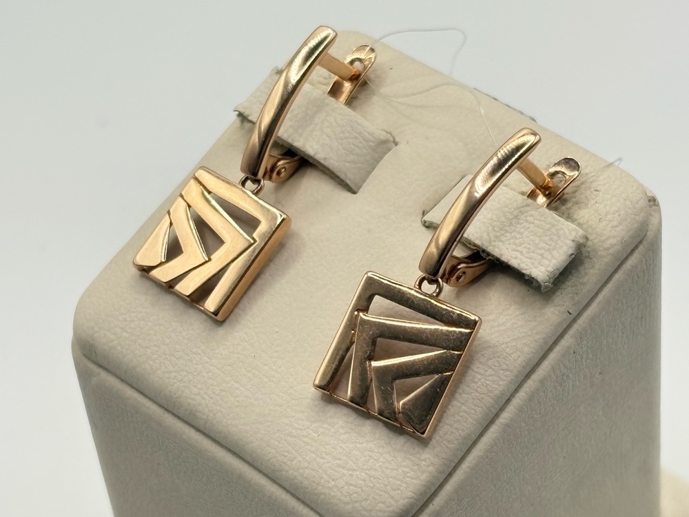 СЕРЬГИ БЕЗ КАМНЯ (Au 585)