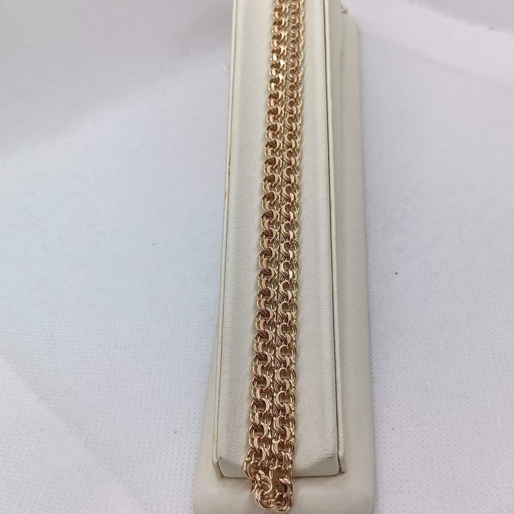 ЦЕПЬ ПУСТОТЕЛАЯ Бисмарк (Au 585)