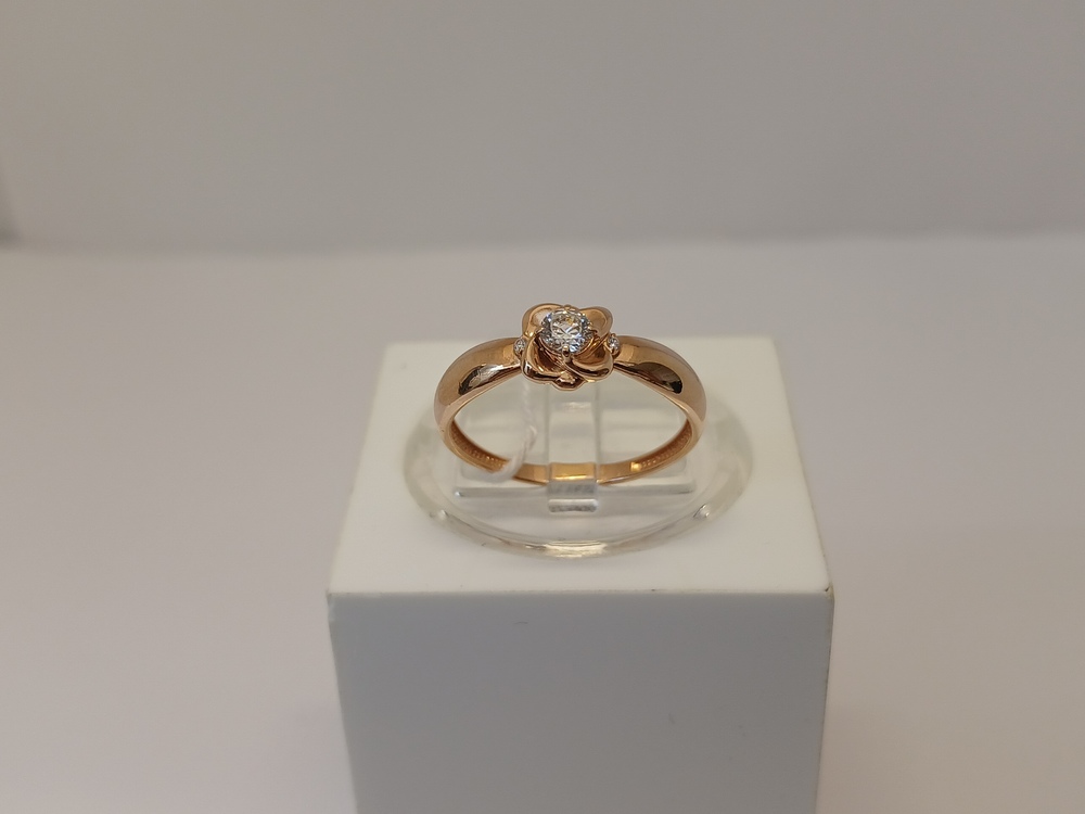 КОЛКМИ585 КОЛЬЦО С КАМНЯМИ (Au 585)