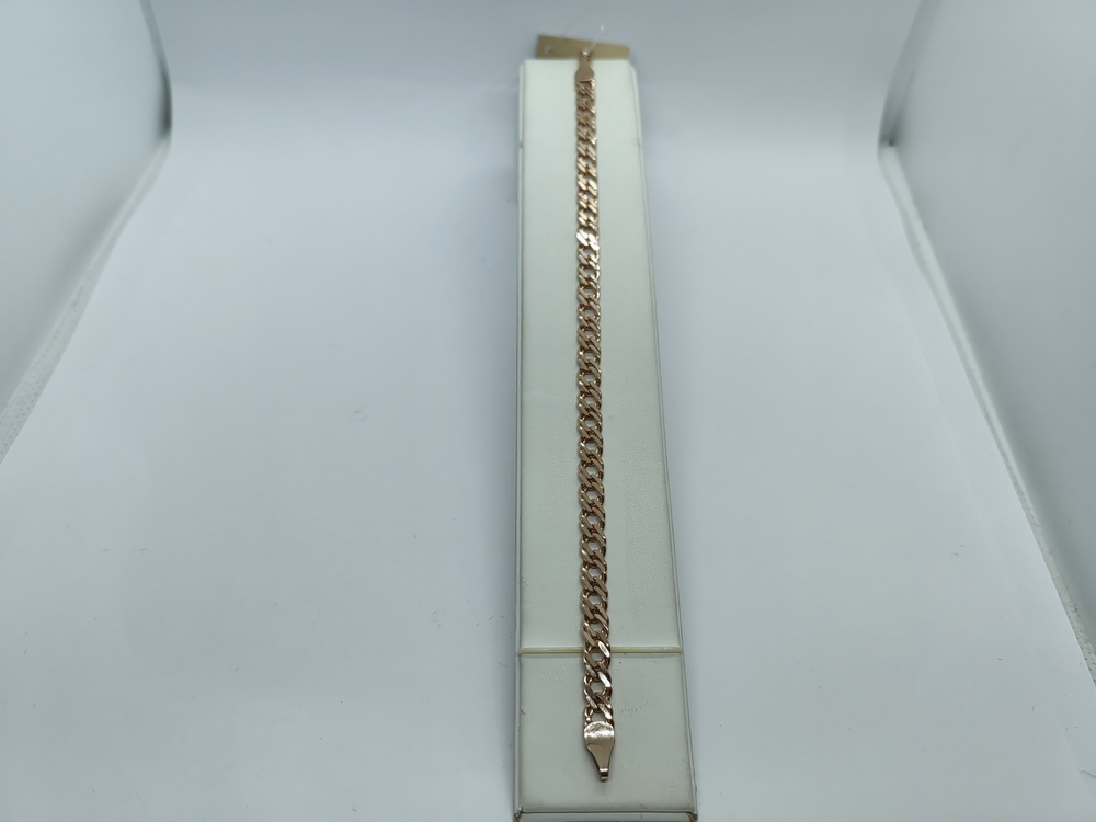 БРАСЛЕТ ПУСТОТЕЛЫЙ Ромб двойной (Au 585)