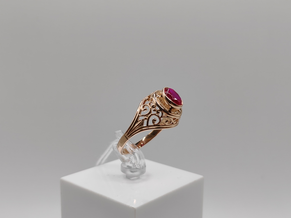 КОЛКМ583 КОЛЬЦО С КАМНЕМ (Au 583)