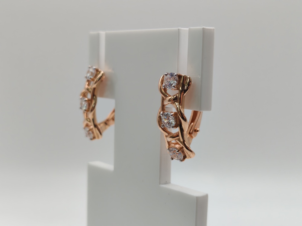 СЕРЬГИ С КАМНЯМИ (Au 585)