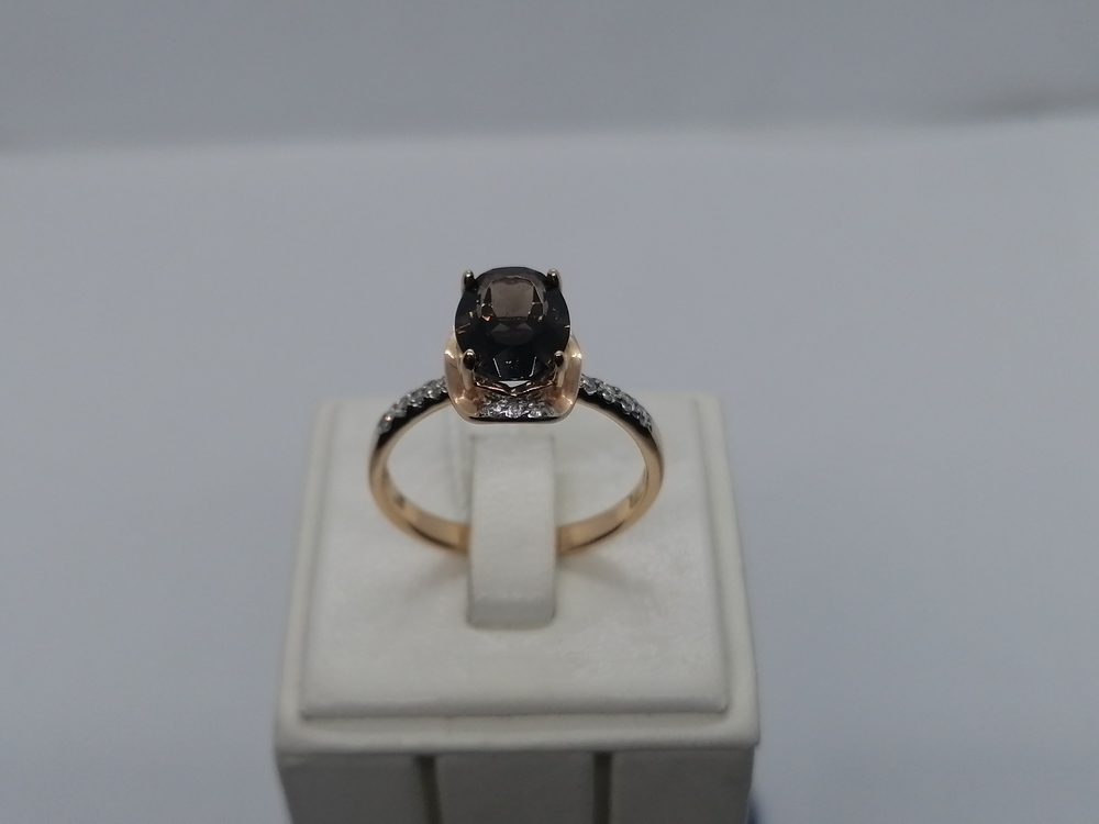 КОЛЬЦО С КАМНЯМИ (Au 585)