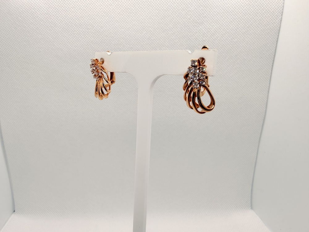 СЕРЬГИ С КАМНЯМИ (Au 585)