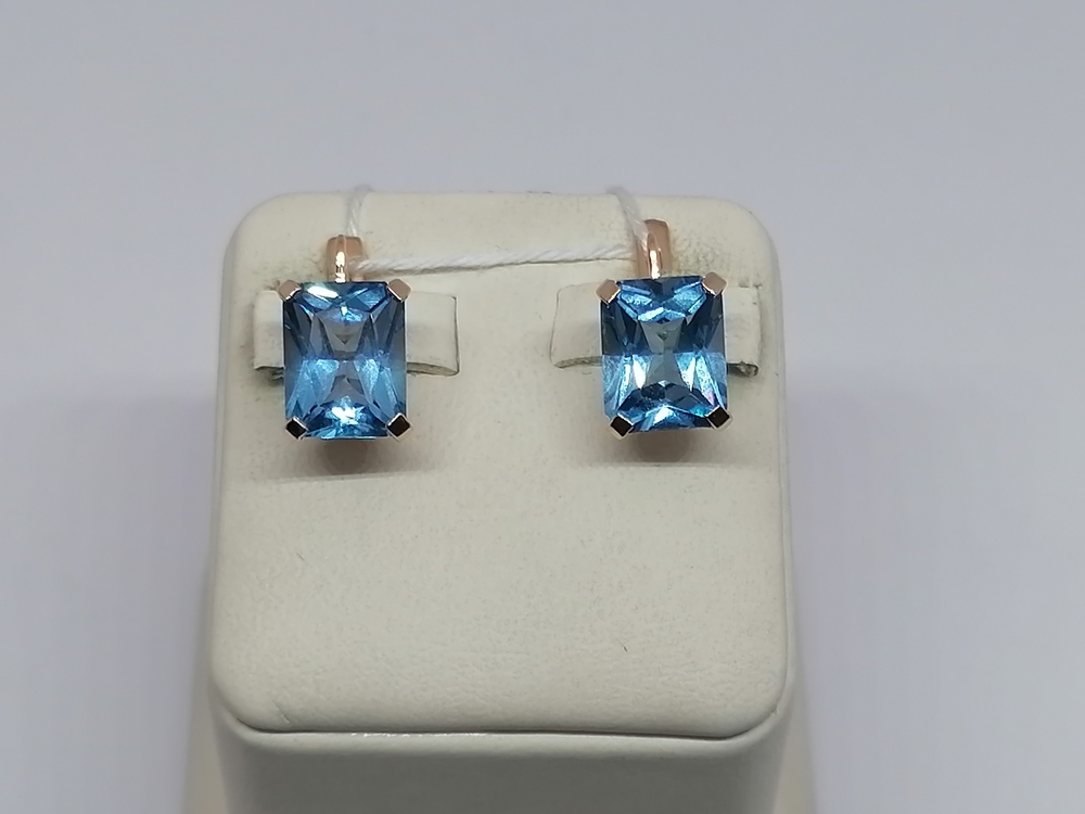 СЕРЬГИ С КАМНЕМ (Au 585)