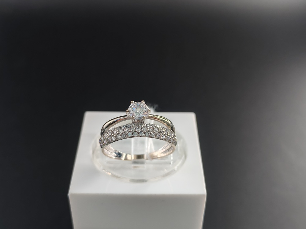 КОЛКМИ585 КОЛЬЦО С КАМНЯМИ (Au 585)