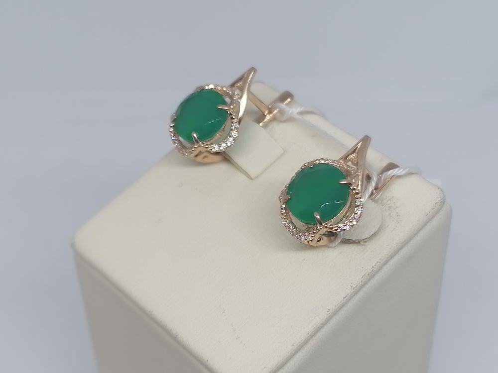 СЕРЬГИ С КАМНЯМИ (Au 585)