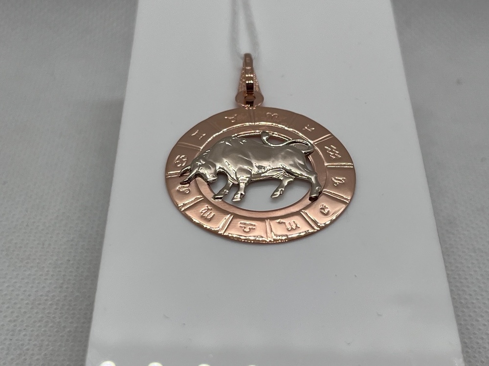 ПОДВЕСКА ЗНАК ЗОДИАКА ТЕЛЕЦ (Au 585)