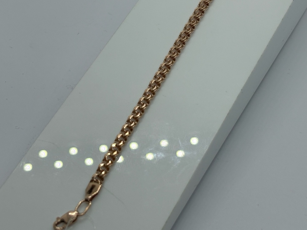 БРАСЛЕТ ПУСТОТЕЛЫЙ Бисмарк (Au 585)