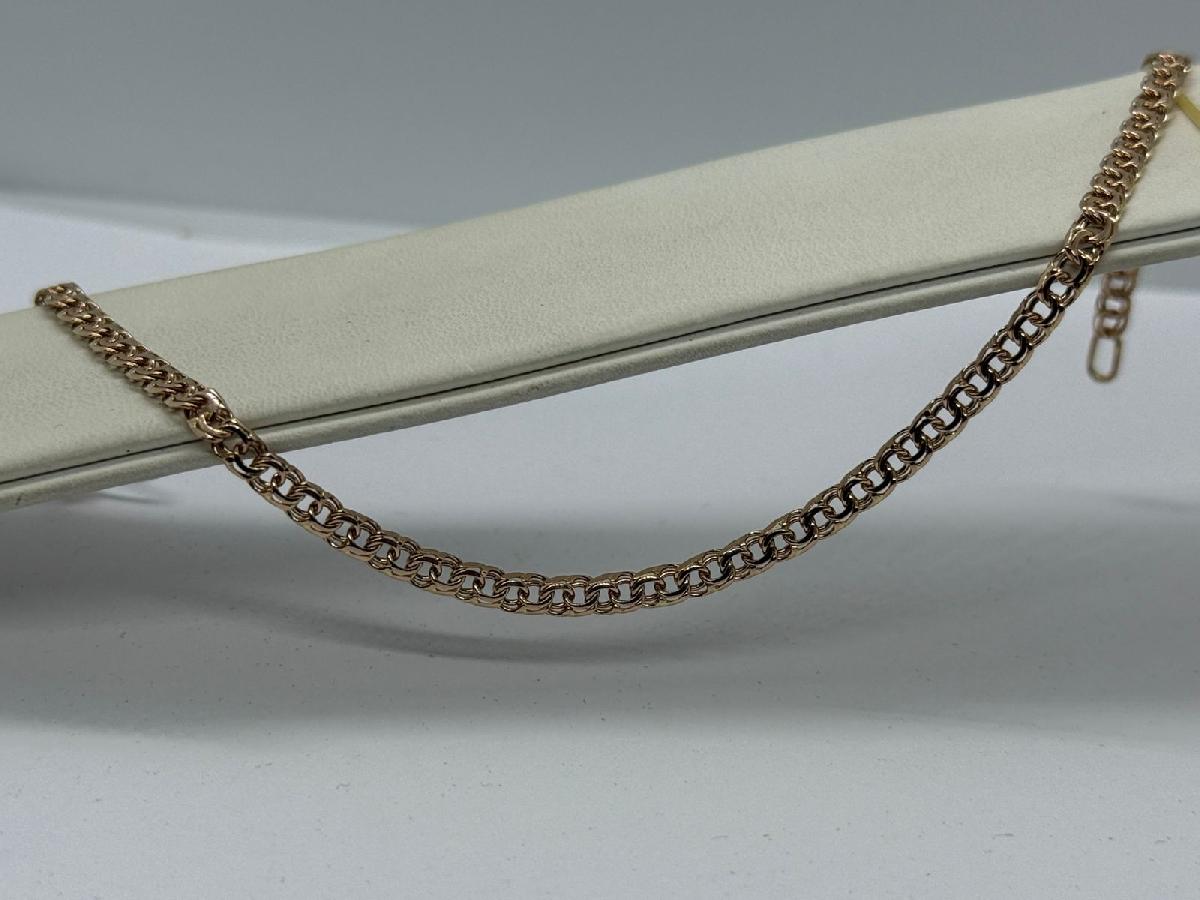 БЛБ585 БРАСЛЕТ ПОЛНОВЕСНЫЙ Бисмарк (Au 585)