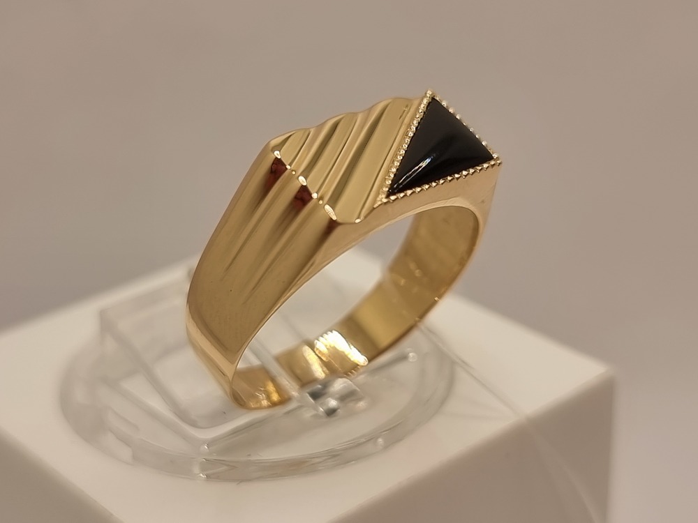 ПЕЧАТКА С КАМНЕМ (Au 585)