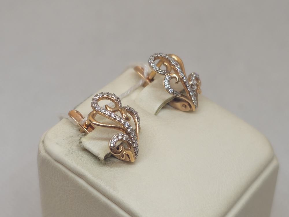 СЕРЬГИ С КАМНЯМИ (Au 585)