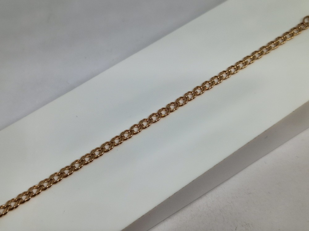 БРАСЛЕТ ПОЛНОВЕСНЫЙ Ромб двойной Au 585