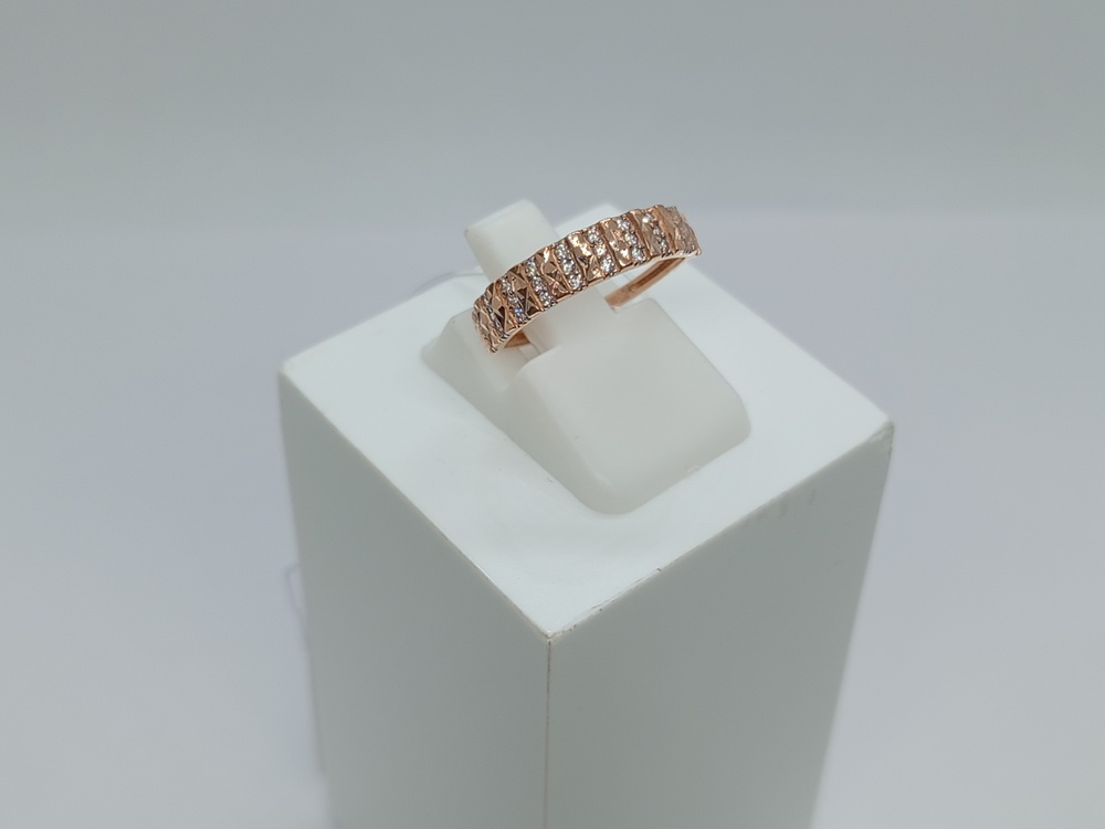 КОЛЬЦО С КАМНЯМИ (Au 585)